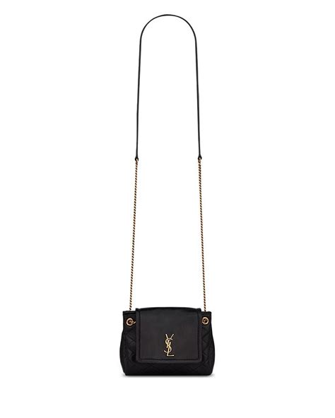 Saint Laurent Mini Nolita Crossbody in Lambskin .